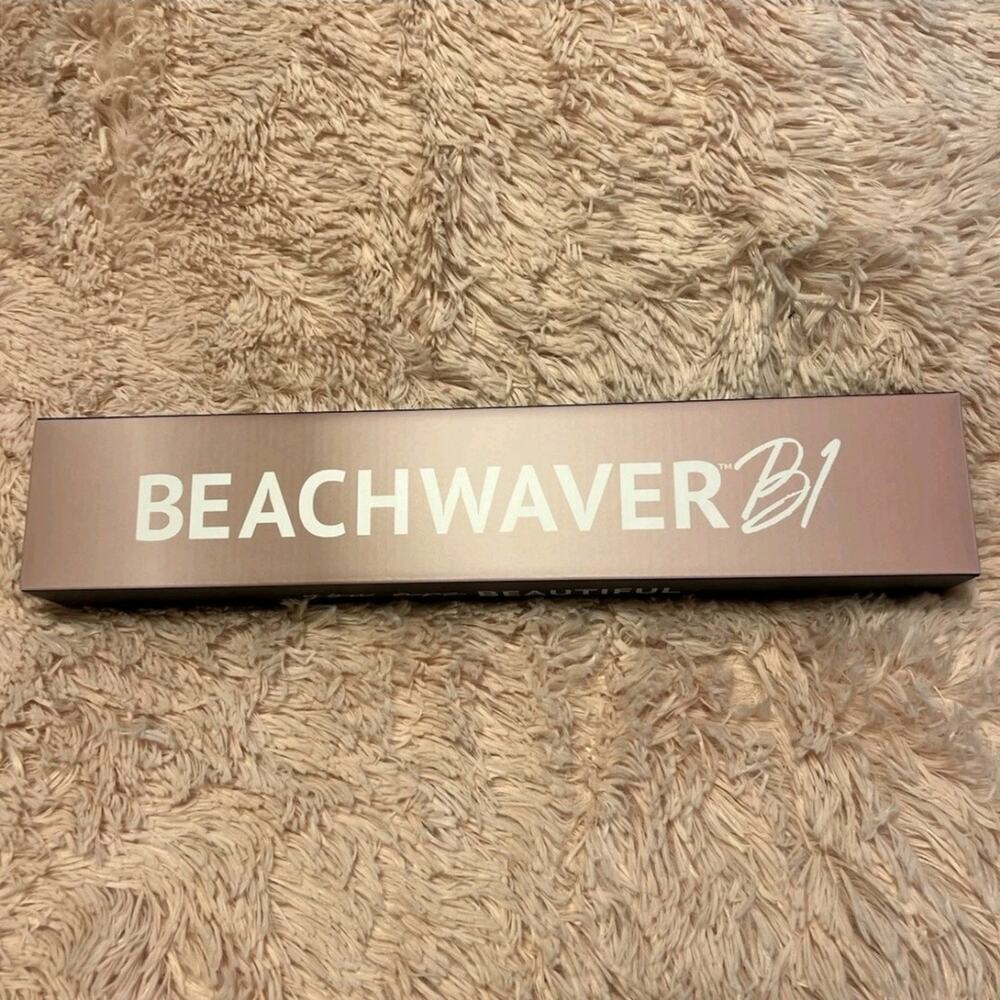 Beachwaver B1 Rotating Curling Iron 1 Inch Midnight Rose Automatic Wand NEW